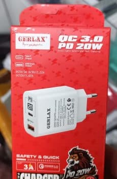 GERLAX SECTEUR 20W +QC 3.0 A5R